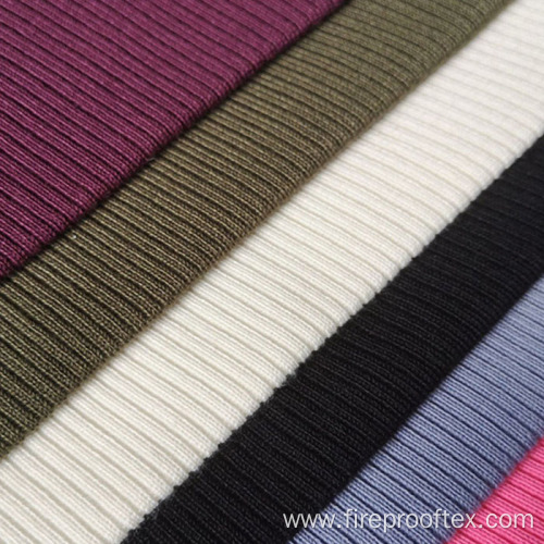 Inherent Fireproof Cotton Spandex Blend Knitted Fabric